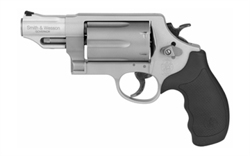 Picture of Smith & Wesson Governor, Double/Single Action, Metal Frame Revolver, Z-Frame, 410GA, 2.5" Chamber, 45 ACP, 45 Long Colt, Scandium Alloy, Matte Finish, Silver, Synthetic Grips, Fixed Sights, 6 Rounds 160410