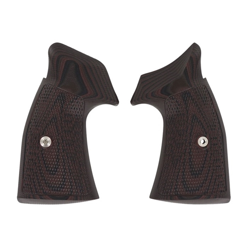 Picture of Vz Grips S&W K/L FRAME TAC DIAMOND, SQUARE BUTT, BLACK CHERRY KLF-TD-C-SQ