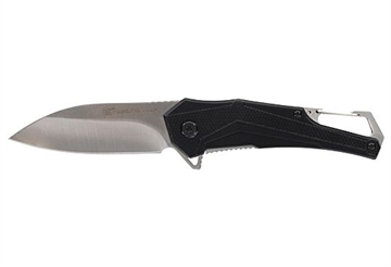 Picture of Smith & Wesson Oasis Carabiner Folding Knife 3" Drop Point Blade Black 1206288 661120750406