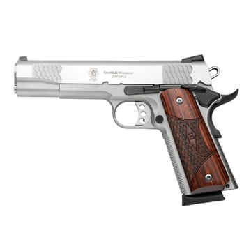 Picture of S&W M1911 E-Series Handgun .45 Auto 8rd Magazines(1) 5" Barrel Wood Grips - USED 108482U