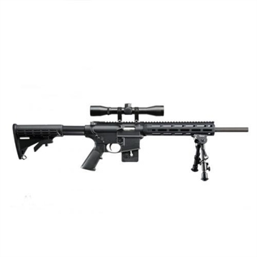 Picture of S&W M&P 15-22 Sport Rifle .22 LR 10rd Magazine 16.5" Barrel Black with 4x32mm Scope and Bipod CA Compliant USED 13067U