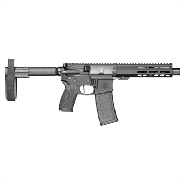 Picture of S&W M&P 15 Handgun 5.56mm NATO 30rd Magazine 7.5" Barrel Flat Trigger Black with Arm Brace USED 13658U