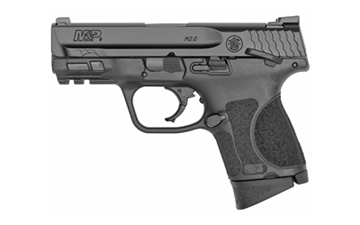Picture of Smith & Wesson M&P M2.0, Striker Fired, Semi-automatic, Polymer Frame Pistol, Sub-Compact, 9MM, 3.6" Barrel, Armornite Finish, Black, 3 Dot Sights, Manual Thumb Safety, 12 Rounds, 2 Magazines 12482