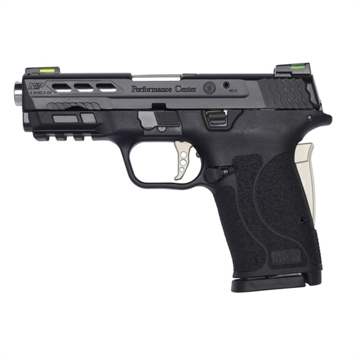 Picture of S&W M&P Shield EZ Performance Center Sliver 9mm Luger 8rd Magazine 3.83 Ported Barrel No Thumb Safety w/Cleaning Kit USED 13226U