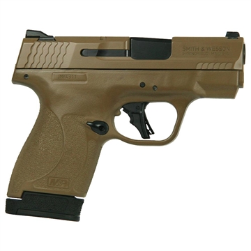 Picture of S&W M&P Shield Plus FDE Handgun 9mm Luger 10rd/13rd Magazines 3.1" Barrel No Thumb Safety 13248 MODFDE