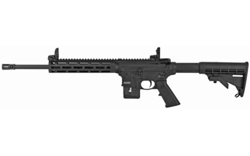 Picture of Smith & Wesson M&P15-22, Semi-Automatic, AR, 22LR, 16.5" Barrel, Black Finish, Fixed 6 Position Stock, 10" M&P Slim Handguard with Magpul M-LOK, 10Rd, Magpul Flip up Rear Sight, California Compliant 10206