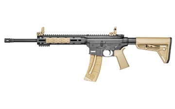 Picture of Smith & Wesson M&P15-22 Sport MOE, Semi-automatic, AR, 22LR, 16.5" Threaded Barrel, Flat Dark Earth MOE-SL Grip, Stock and Rail Panels, 25Rd, Flip Up Front and Rear Sights 10210