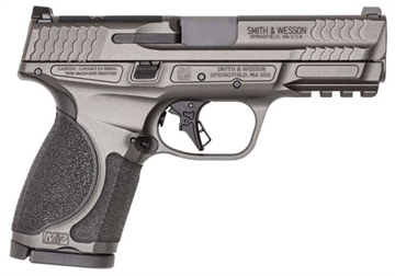 Picture of Smith & Wesson M&P M2.0 Metal Compact, Semi-automatic, Striker Fired, Aluminum Frame Pistol, Compact, 9MM, 4" Barrel, Optic Ready, Tungsten Gray Cerakote Finish, Gray, 15 Rounds, 2 Magazines 14101