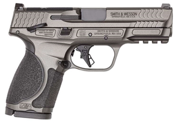 Picture of Smith & Wesson M&P M2.0 Metal, Semi-automatic, Striker Fired, Aluminum Frame Pistol, Compact, 9MM, 4" Barrel, Optic Ready, Manual Safety, Tungsten Gray Cerakote Finish, Gray, 15 Rounds, 2 Magazines 14103