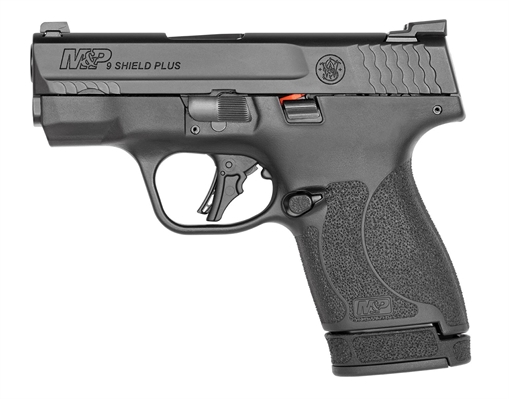 Picture of S&W M&P9 Shield Plus Handgun 9mm Luger 10rd Magazine 3.1" Barrel Night Sights No Manual Safety Black USED 13250U