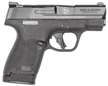 Picture of S&W M&P 9 Shield Plus OR TN Logo Handgun 9mm Luger 10&13rd Magazines 3.1" Barrel Night Sights No Safety 14118