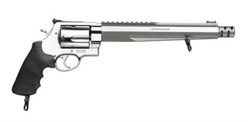 Picture of Smith & Wesson Model 460XVR, Performance Center, Single Action/Double Action, Metal Frame Revolver, X-Frame, 460S&W, 10.5" Barrel, Stainless Steel, Satin Finish, Rubber Grips, Adjustable Sights, 5 Rounds, Performance Center Tuned Action 170262
