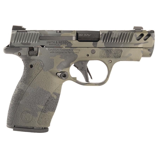 Picture of S&W PC Bodyguard 2.0 Carry Comp Handgun .380 Auto 10(1)&12(1)rd Magazines 3.1? Ported Barrel Manual Safety Multi Camo Finish 14849