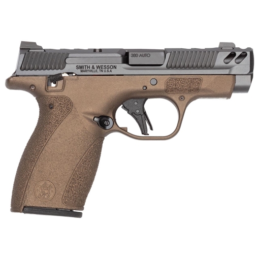 Picture of S&W PC Bodyguard 2.0 Midnight Bronze Carry Comp Handgun .380 Auto 10rd Magazines(2) 3.1? Ported Barrel Chamber Indicator Manual Safety CA Compliant 14887