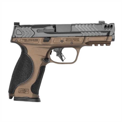 Picture of S&W PC M&P9 M2.0 Metal Carry Comp Midnight Bronze Grip Handgun 9mm Luger 17rd Magazines(2) 4.22" Ported Barrel 14843