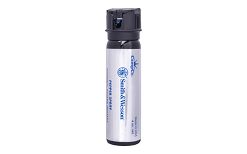 Picture of Caliber Gourmet Smith and Wesson Pepper Spray, 4oz, Flip Top Safety, Black SWP-1302