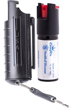 Picture of S&W Pepper Spray Pepper Spray OC Pepper Range 10 ft 0.50 oz Includes Case 1403