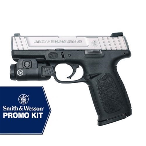 Picture of S&W SD9VE Handgun 9mm Luger 16rd Magazine 4" Barrel with CMR-209 Rail Mount Light USED 13050U