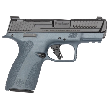 Picture of S&W Shield-X Blue Titanium Handgun 9mm Luger 13(1)&15(1)rd Magazines 3.6" Barrel Thumb Safety 14853