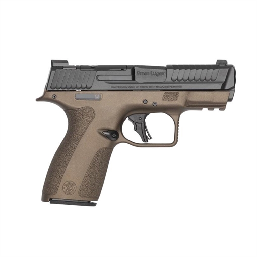 Picture of S&W Shield-X Midnight Bronze Handgun 9mm Luger 13(1)&15(1)rd Magazines 3.6" Barrel Thumb Safety 14854