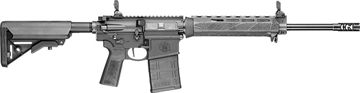 Picture of Smith & Wesson Volunteer X, Semi-automatic Rifle, AR, 6.5 Creedmoor, 16" Barrel, 1:8 Twist, PWS Muzzle Break, Matte Finish, Black, B5 Systems SOPMOD Stock and Type 23 P-Grip, BCM Gunfighter M-LOK Fore-end, Flip Up Sights, 20 Rounds, 1 PMAG Magazine 13521