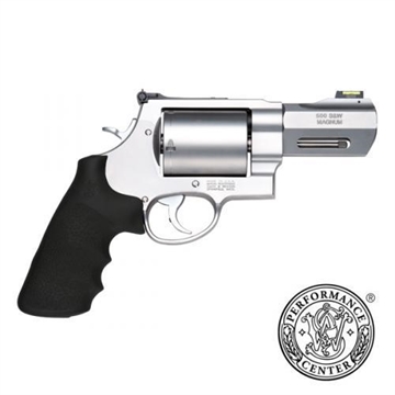 Picture of S&W X Frame PC Model 500 Handgun 500 S&W Mag 5rd Capacity 3.5" Barrel Silver with Black Grip Fiber Optic Sights - USED 11623U