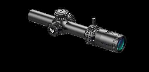 Picture of Swampfox Arrowhead LPVO Series Rifle Scope - 1-8x24 30mm SFP Red Guerrilla Dot BDC Long - Black ARH18241-B