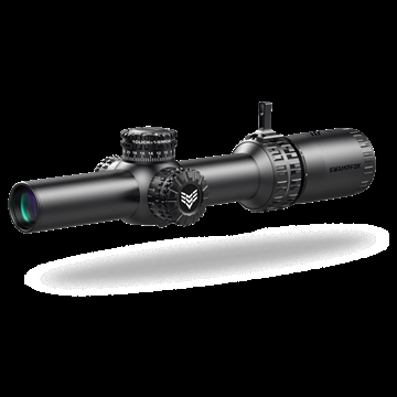 Picture of Swampfox Arrowhead LPVO Series Rifle Scope 1-6x24 30mm SFP Guerilla Dot MOA IR Black ARH16241-M