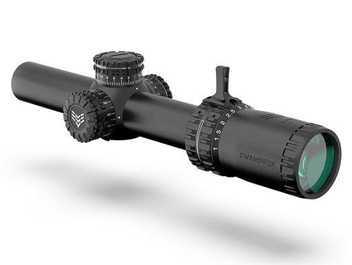 Picture of Swampfox Optics ARH11024B Arrowhead Black 1-10x 24mm 30mm Tube Guerrilla Dot BDC Reticle ARH11024B ARH11024-B