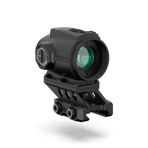 Picture of Swampfox Optics RMPS120RB Raider Micro Prism Black 1x 20mm Tube 6 MOA Green Dot Reticle Red Laser RMPS120RB RMPS120-RB
