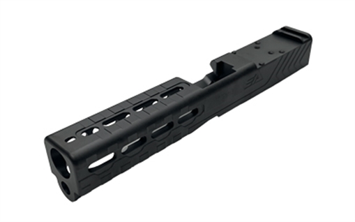 Picture of Sylvan Arms Custom Slide, Trijicon RMR Slide Cut, Fits Glock 17 GEN3, DLC Finish, Black, Includes RMR Cover/Adapter Plate, RMR Locating Pins and Plate Screws GL17G3