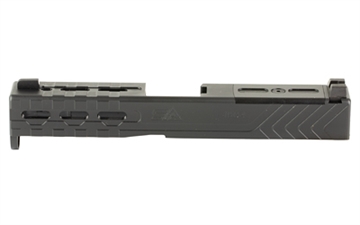 Picture of Sylvan Arms Complete Custom Slide, Trijicon RMR Slide Cut, Fits Glock 19 GEN4, DLC Finish, Black, Includes Internals, RMR Cover/Adapter Plate, RMR Locating Pins and Plate Screws GL19G4SK