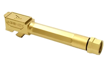 Picture of Agency Arms Syndicate Barrel, 9MM, Titanium Nitride, Gold, Fits Glock 19 Gen 1-4 SYN19NTTiN