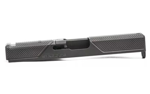 Picture of Agency Arms Syndicate S2, Stripped Slide, Optics Ready, Front and Rear Knurling, Diamond Like Carbon Coating, Black, Fits Glock 19 Gen3 SYN-19S2-G3