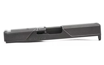 Picture of Agency Arms Syndicate S2, Stripped Slide, Optics Ready, Front and Rear Knurling, Diamond Like Carbon Coating, Black, Fits Glock 19 Gen3 SYN-19S2-G3