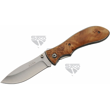 Picture of SZCO SZCO Burl Wood Folder Knife 4 in. 210839