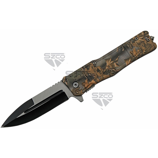Picture of SZCO SZCO Camo Folder Knife 4.75 in. 300513-CM