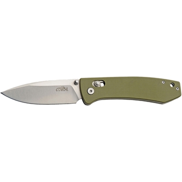 Picture of SZCO SZCO G10 Rolling Lock Stainless Folder Knife 4.25 in. Moss Green RUC-4004