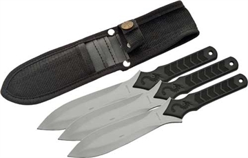 Picture of SZCO RITE EDGE 10" DRAGON THROWING KNIFE 3PC SET W/SHTH 210711
