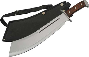 Picture of SZCO RITE EDGE 13.5" WOOD BULLY MACHETE SS BLADE W/SHTH 926948WD