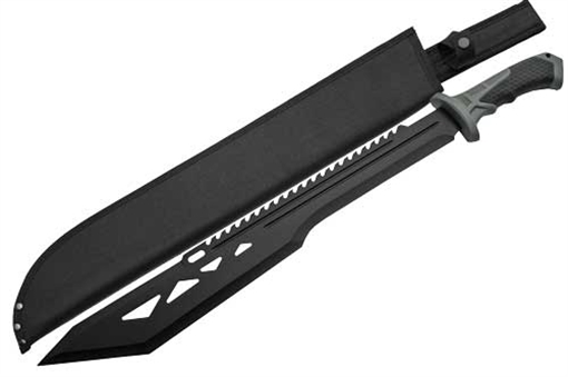 Picture of SZCO RITE EDGE 20" MACHO MACHETE BLACK W/SHEATH 25" OAL 926936BK