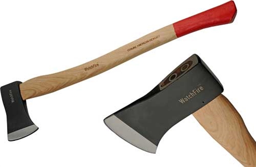 Picture of SZCO RITE EDGE 28" HICKORY CAMP AX 5" BLADE W/RED GRIP AX6802