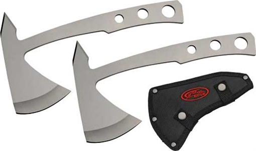 Picture of SZCO RITE EDGE 2PC THROWING AX SET 4" BLADE W/NYLON SHEATH 211526