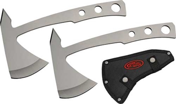 Picture of SZCO RITE EDGE 2PC THROWING AX SET 4" BLADE W/NYLON SHEATH 211526