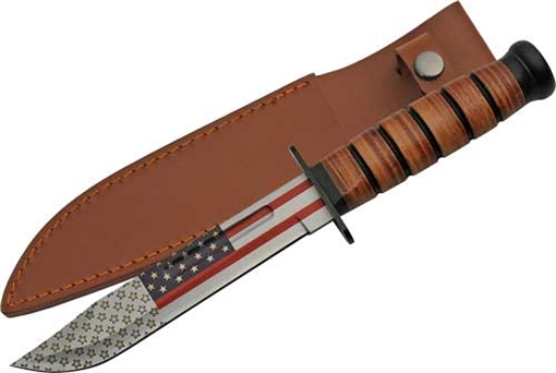 Picture of SZCO RITE EDGE 7" FLAG COMBAT FIGHTER 12" OAL W/SHEATH 211461