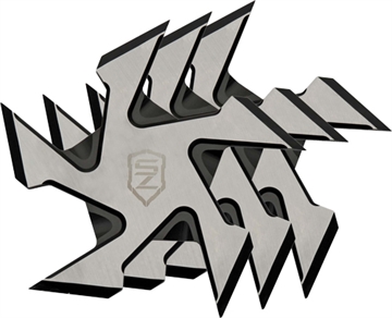 Picture of SZCO SIERRA ZULU 4" BUZZSAW THROWING STAR SET 3PACK W/SHTH SZ5600CP