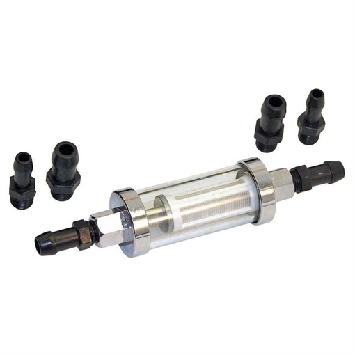 Picture of T. H. MARINE FUEL FILTER 1/4"-5/16"-3/8" (GLASS) 250 MICRONS BE-FU-53108-DP