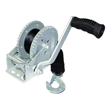 Picture of T-H MARINE TRAILER WINCH 1000LB 2WAY DICHROMATE 2"X20' W/ZINC HOOK BE-TR-59918-DP