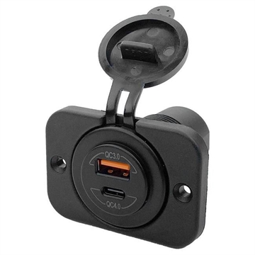 Picture of T. H. MARINE SOCKET USB 5V 2 AMP CHARGER (1) USB (1) USB �C� BE-EL-33381-DP