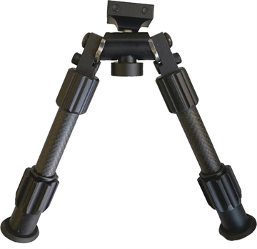Picture of TRUGLO Tac-Pod Carbon Pro Bi-Pod, Carbon Fiber and Aluminum Construction W/ Rubber Feet, Pivoting Base and Rotating Design Allows for Ease Shooting Angle Adjustment, 9-13 Inch Leg Length, Picatinny Rail Mount TG-TG8903L TGTG8903L